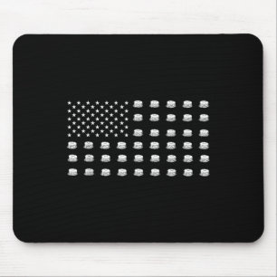American Flag Pancakes Food Usa Patriotism Patriot Mouse Mat