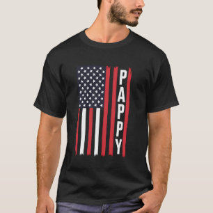 American Flag Pappy 4th of July USA Patriotic Appa T-Shirt