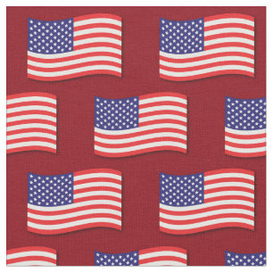 American Flag Patriotic 4th of July Fabric