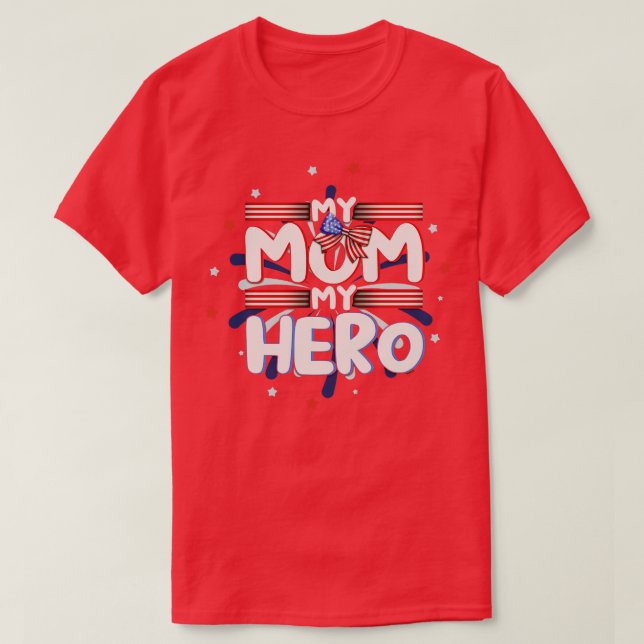 American Flag Patriotic 4th Of July T-Shirt (Design Front)