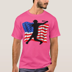 American Flag Patriotic Baseball 7 T-Shirt