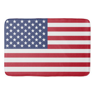 American Flag Patriotic Bath Mat in 3 Sizes