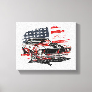 American Flag Patriotic Canvas Print