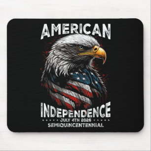 American Flag Patriotic Eagle Usa 250th Years 4th Mouse Mat