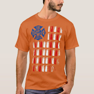 American Flag Patriotic Fire Extinguisher Gift  T-Shirt