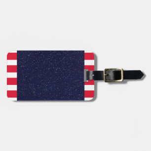 American Flag Patriotic Fourth of July Party Luggage Tag
