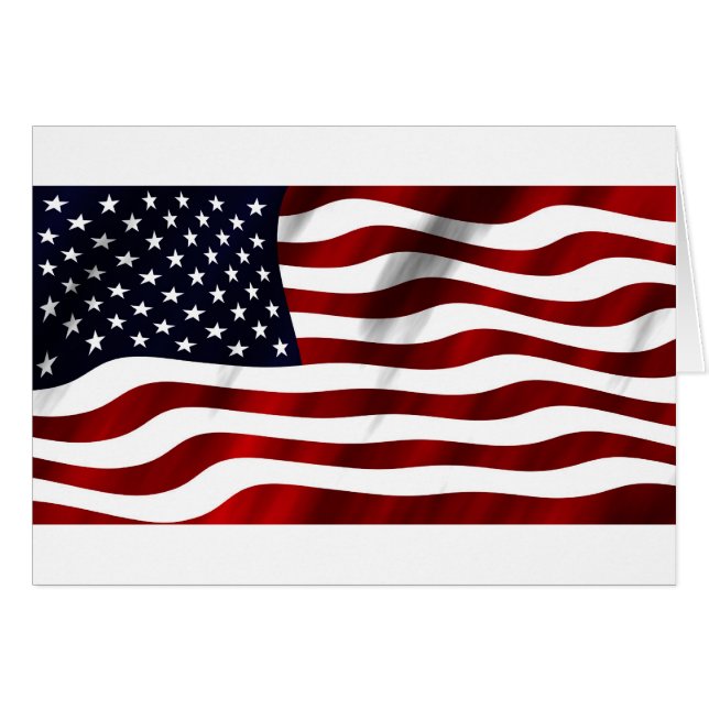 American Flag Patriotic Independence Day (Front Horizontal)