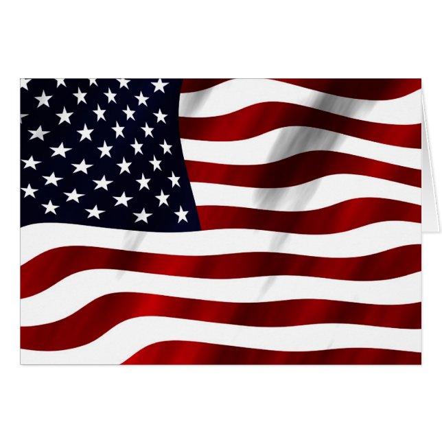 American Flag Patriotic Independence Day (Front Horizontal)