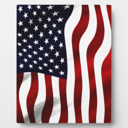 American Flag Patriotic Independence Day Plaque