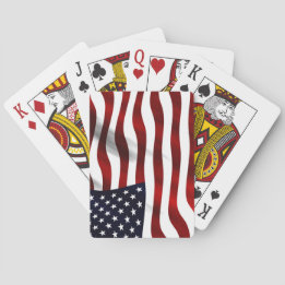 American Flag Patriotic Independence Day Playing Cards