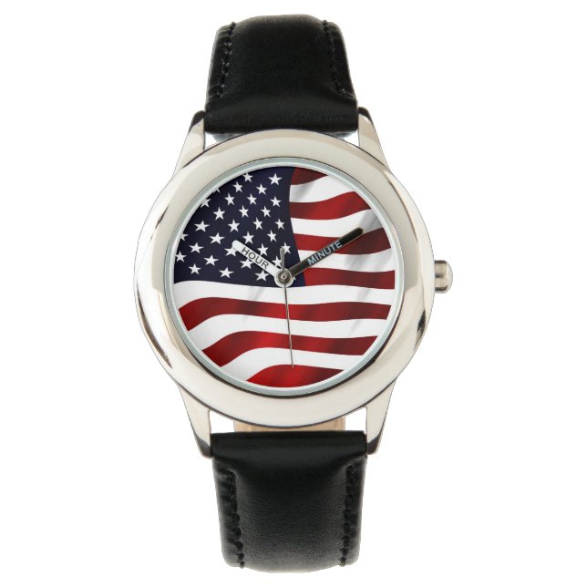 American Flag Patriotic Independence Day Watch (Front)