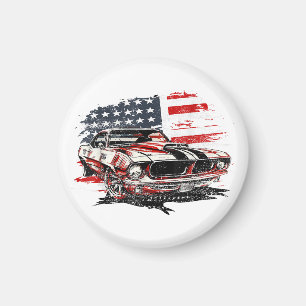 American Flag Patriotic  Magnet