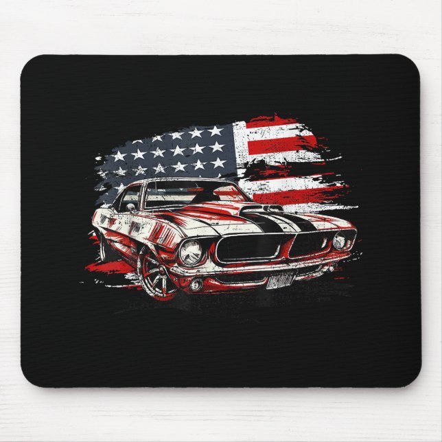 American Flag Patriotic Mouse Mat (Front)