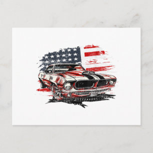 American Flag Patriotic Postcard