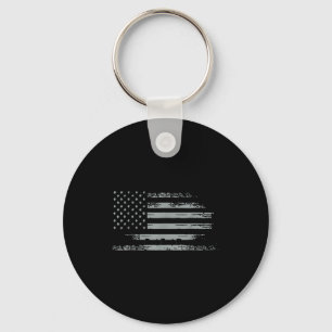 American Flag Patriotic Pride Dom  Key Ring