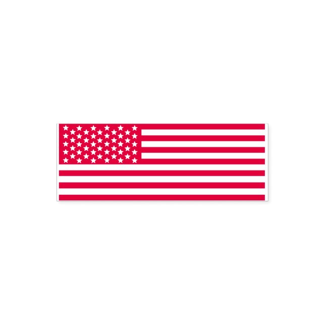 American Flag Patriotic Stars and Stripes USA Self-inking Stamp (Design)