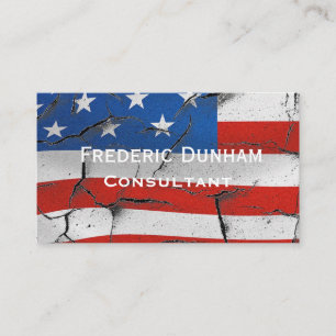 American Flag Patriotic Style Business Cards