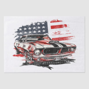 American Flag Patriotic  Tissue Paper