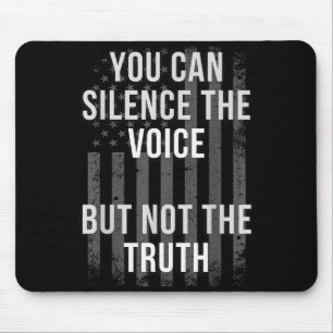 American Flag Patriotic Truth And Dom Of Speech Mouse Mat