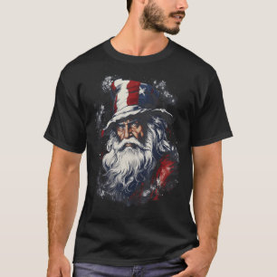 American Flag Patriotic Uncle Sam 4th of July Gift T-Shirt