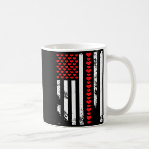 American Flag Patriotic Valentines Day Clic He Coffee Mug