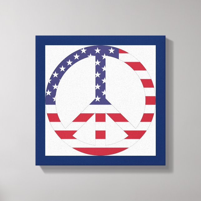 AMERICAN FLAG PEACE SIGN (Front)