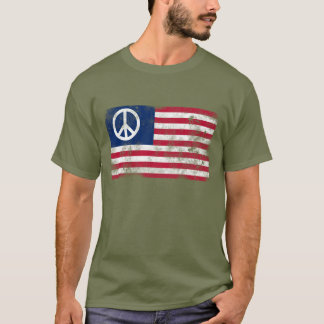 American Flag Peace T-Shirt