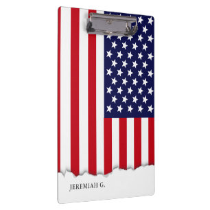 American Flag Personalised Clipboard