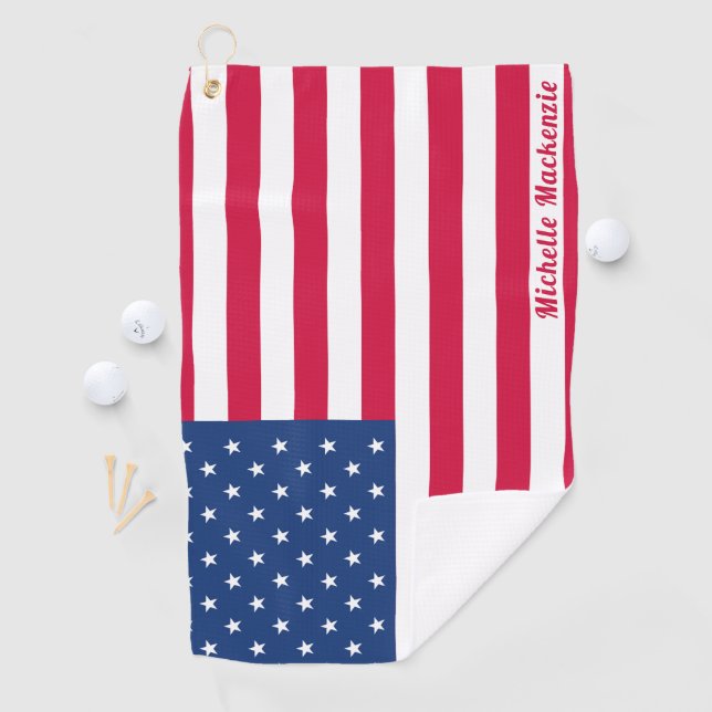 American Flag | Personalised Golf Towel (InSitu)