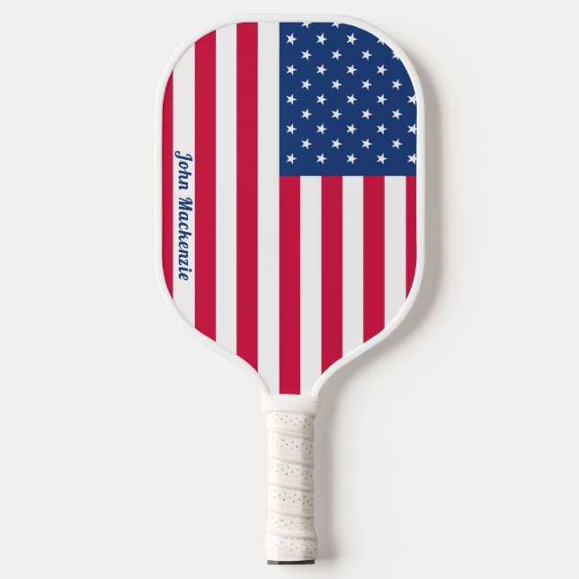 American Flag | Personalised  Pickleball Paddle (Front)