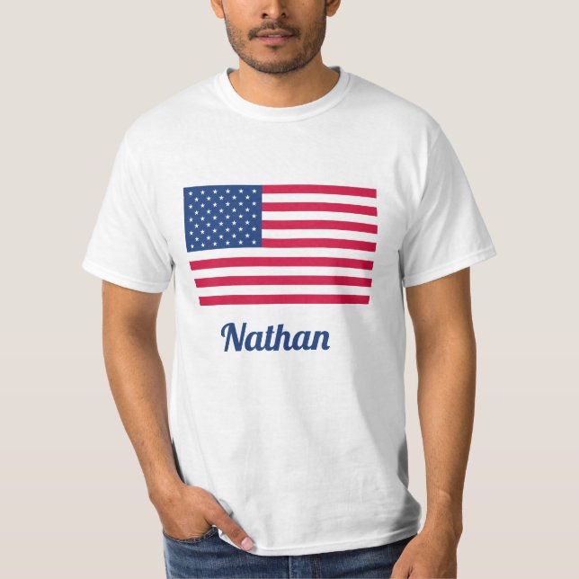 American Flag | Personalised T-Shirt (Front)