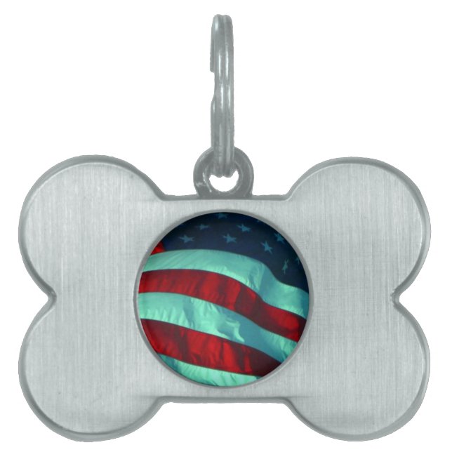 American Flag Pet Tag (Front)