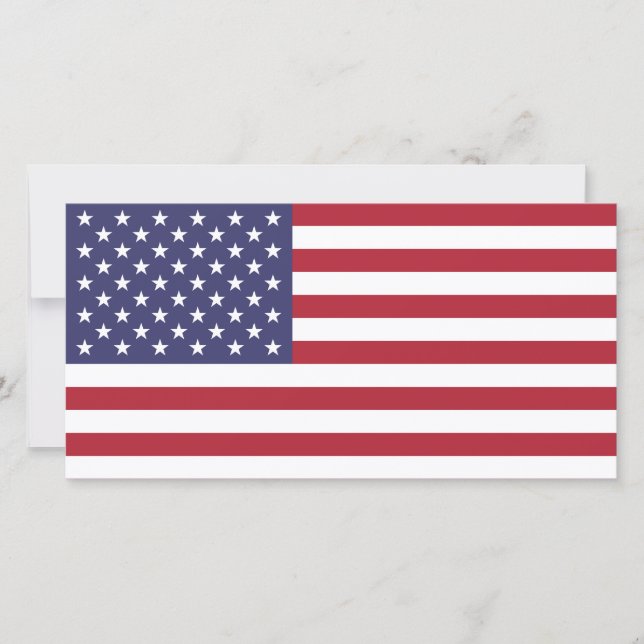 American Flag Photo Card (Front)