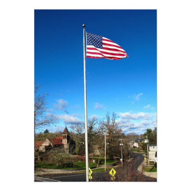 American flag photo print (Front)