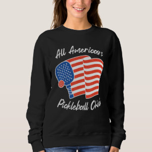 American Flag Pickleball All American Pickleball C Sweatshirt