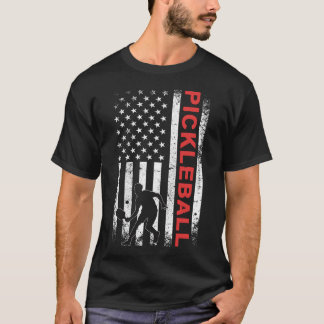 American Flag Pickleball T-Shirt