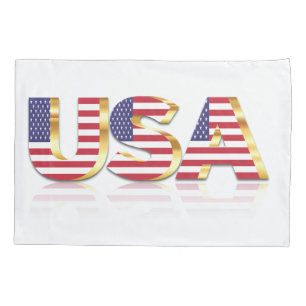 American Flag Pillow Case USA
