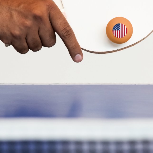 American flag ping pong ball (Paddle)