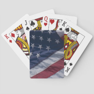 American flag. playing cards