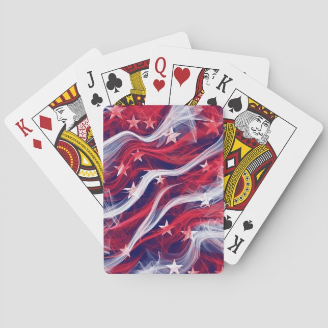 American flag Playing Cards, Standard Index faces Playing Cards (Back)