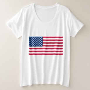 American Flag Plus Size T-Shirt USA