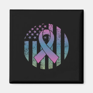 American Flag Pocket Metastatic Breast Cancer Awa  Magnet