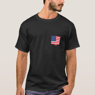 American Flag Pocket Patriotic 4th of July USA Vet T-Shirt