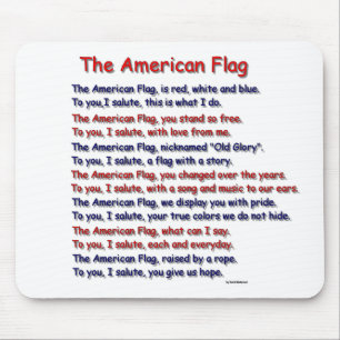 American Flag Poem Mousepad