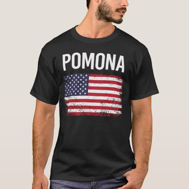American Flag Pomona T-Shirt (Front)
