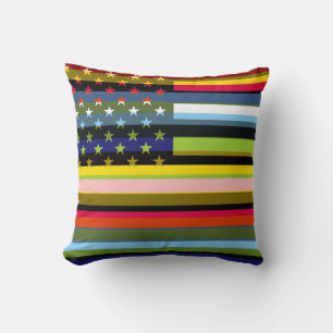 American Flag Pop Art 3 Cushion