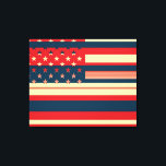American Flag Pop Art Canvas Print<br><div class="desc">American Flag Pop Art. Design is available on other products.</div>