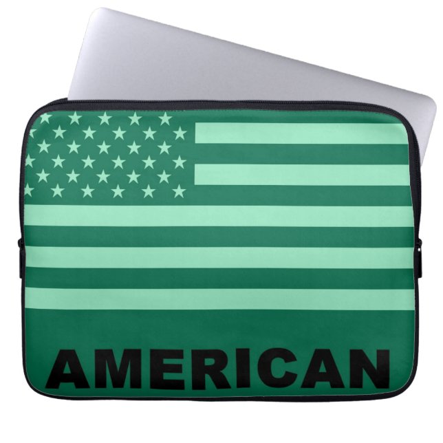 American Flag Pop Art Laptop Sleeve (Front)