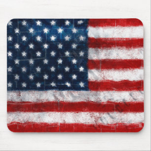 American Flag Portrait Mousepad