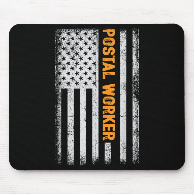 American Flag Postal Worker Funny Quote Graphic Wo Mouse Mat (Front)